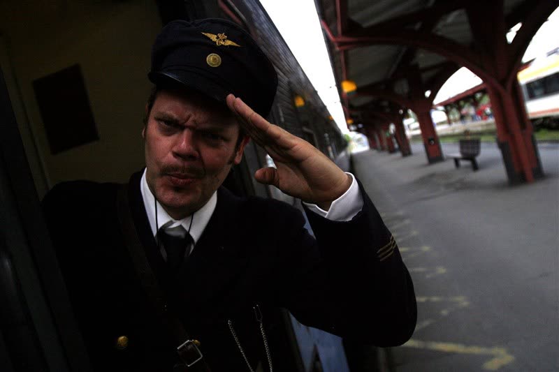 Tågmästaren i uniform